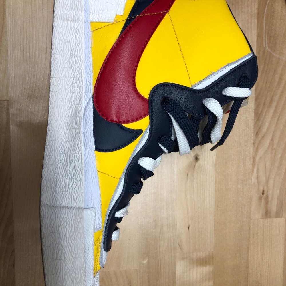 Nike Blazers Sacai Maize Navy Size 10.5 - Picture 8 of 8